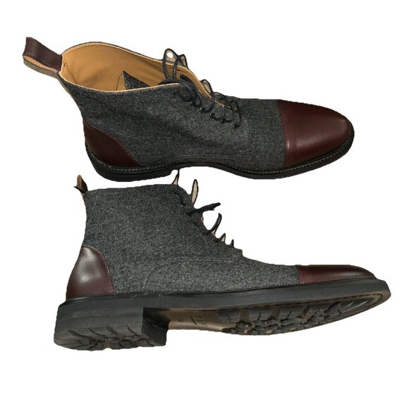 TAFT The Jack Boot in Grey Oxblood Size 45 EU / 12 US NEW IN BOX main image 5